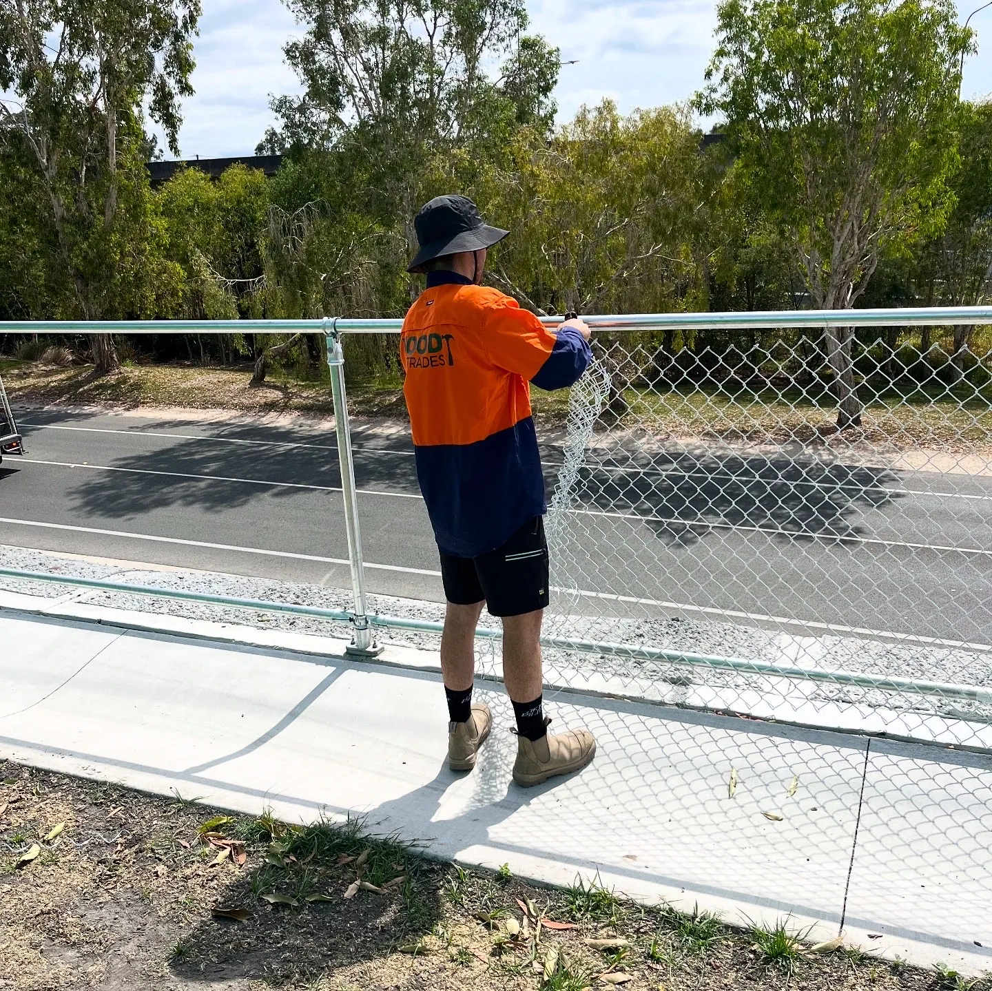 Chainwire fencing by Wood Trades