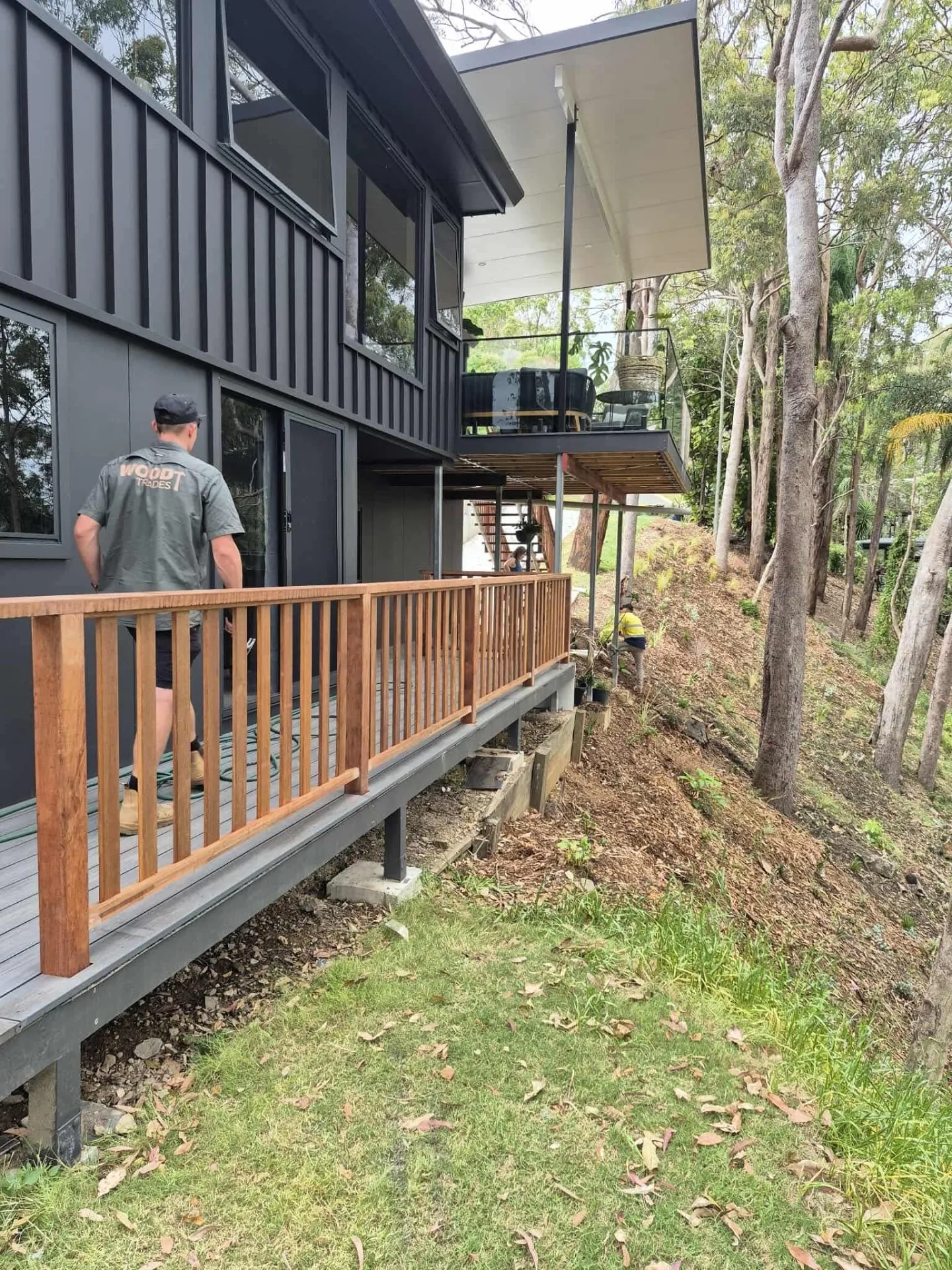 Completed renovation exterior by Wood Trades